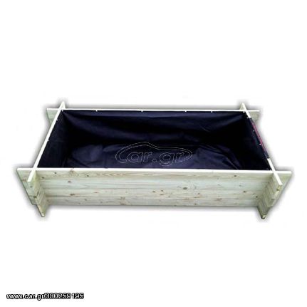 Λαχανόκηπος με πάτο 150x74x32cm-Tesias Wooden Products