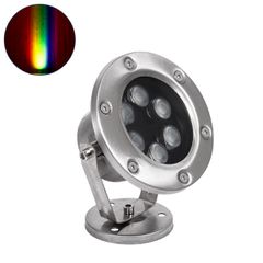 GLOBOSTAR® UNDERWATER-DINA 90677 Υποβρύχιος Προβολέας Σποτ για Σιντριβάνια/Πισίνες LED 9W 945lm 30° DC 24V Αδιάβροχο IP68 RGBW DMX512 Dimmable - Ανοξείδωτο Ατσάλι 304 - Μ12 x Π12 x Υ14cm - 3 Χρόνια Εγ