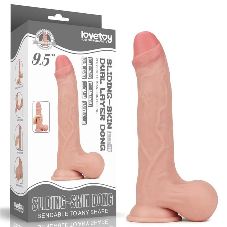 Sliding Skin Dual Layer Dong - Whole Testicle