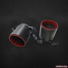 Capristo Exhaust Carbon Fiber Exhaust Tips Silver Lamborghini Huracan Performante | EVO 2015-2021