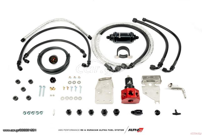 AMS Performance Alpha Fuel System FPR + Fuel Line Kit Lamborghini | Audi 2015-2022