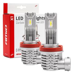 Σετ Λάμπες LED Χ1 ΑΜΙΟ H8/Η9/Η11 6500K +400% 40W 4400lm 02967