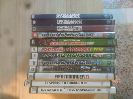 Football Manager (2013-2021) -- FIFA Manager (2008-2011) - (12 DVD Games-Special Editions)