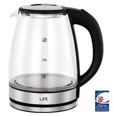 Life Crystal Βραστήρας 1.8lt Λευκός 2200W (221-0323)