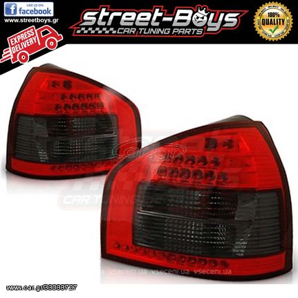 ΦΑΝΑΡΙΑ ΠΙΣΩ *LED* RED SMOKE AUDI A3 8L (1996-2000) [V2.3] | ® StreetBoys - Car Tuning Shop