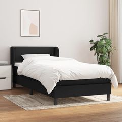 ΚΡΕΒΑΤΙ BOXSPRING ΜΕ ΣΤΡΩΜΑ ΜΑΥΡΟ 100 X 200 ΕΚ. ΥΦΑΣΜΑΤΙΝΟ 3126143