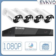 CCTV System Kit 1080P AHD Camera Kit 4 In 1 Video Recorder Surveillance System Outdoor Security DVR Camera Kit
