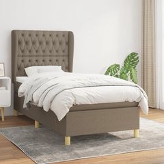 ΚΡΕΒΑΤΙ BOXSPRING ΜΕ ΣΤΡΩΜΑ TAUPE 90X200 ΕΚ. ΥΦΑΣΜΑΤΙΝΟ 3128737