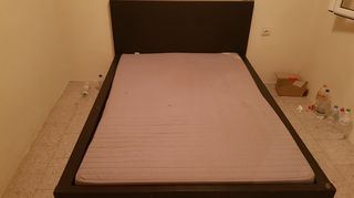 Πωλείται το κρεβάτι Ikea malm 140 X 200 WENGE+ 2 στρωματα