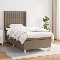 ΚΡΕΒΑΤΙ BOXSPRING ΜΕ ΣΤΡΩΜΑ TAUPE 90X200 ΕΚ. ΥΦΑΣΜΑΤΙΝΟ 3132125