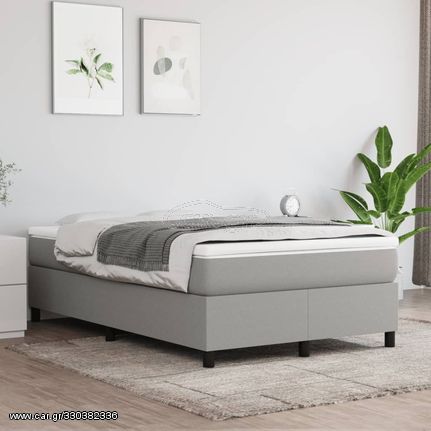 ΚΡΕΒΑΤΙ BOXSPRING ΜΕ ΣΤΡΩΜΑ ΑΝΟΙΧΤΟ ΓΚΡΙ 120X200 ΕΚ. ΥΦΑΣΜΑΤΙΝΟ 3144407