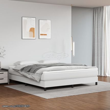 ΚΡΕΒΑΤΙ BOXSPRING ΜΕ ΣΤΡΩΜΑ ΛΕΥΚΟ 160X200ΕΚ.ΑΠΟ ΣΥΝΘΕΤΙΚΟ ΔΕΡΜΑ 3144268