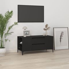 Έπιπλο Τηλεόρασης Μαύρο 102x44,5x50 εκ. Επεξεργασμένο Ξύλο 819605