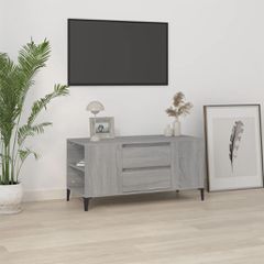 Έπιπλο Τηλεόρασης Γκρι Sonoma 102x44,5x50 εκ. από Επεξεργ. Ξύλο 819610