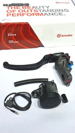 ΑΚΤΙΝΙΚΗ ΤΡΟΜΠΑ ΣΥΜΠΛΕΚΤΗ ΤΥΠΟΥ BREMBO 19RCS CORSACORTA ΜΕ ΣΠΑΣΤΗ ΜΑΝΕΤΑ 18-20ΑΡΑ