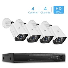 Wireless Cameras System 4CH 1080P WiFi DVR Kit with 4 Weatherproof IP67 3.0MP