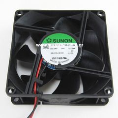 ΑΝΕΜΙΣΤΗΡΑΣ 24V DC 80x80x25mm 2-C 3,72W 0,15A 102m3/h 45dBA ΡΟΥΛΕΜΑΝ SUNON