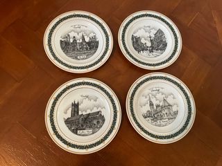 4 Συλλεκτικά πιάτα Αγγλίας Canterbury collection 