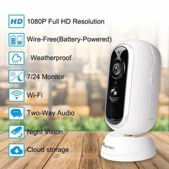 1080P Wireless Security Camera Indoor Outdoor Rechargeable Battery Powered WiFi