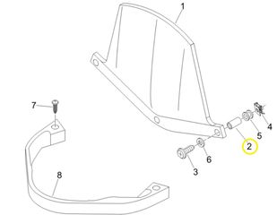 Αποστάτης Μπαμπρίζ Piaggio Beverly 500 2005-2006 ZAPM34100 598288