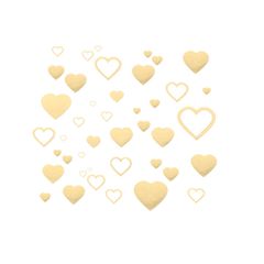 Gold Heart Shaped Stick On Freckles