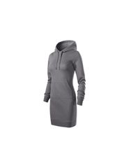 Malfini Mini Φόρεμα με Κουκούλα Γκρι MLI-41936