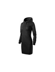 Malfini Mini Φόρεμα με Κουκούλα Μαύρο MLI-41901