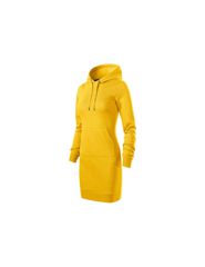 Malfini Mini Φόρεμα με Κουκούλα Κίτρινο MLI-41904