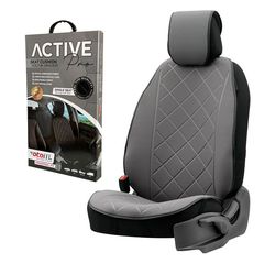 Πλατοκάθισμα Αυτοκινήτου Otom Active Pro Ύφασμα Lacoste Ανάγλυφο Καπιτονέ Γκρι ACTP-102 1 Τεμάχιο