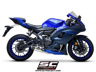 Sc Project Ολόσωμη Εξάτμιση S1 S.Steel/Carbon End Yamaha R7 2021 - 2024 Racing Version*