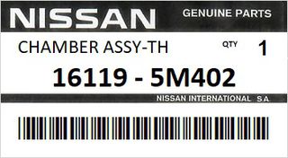 Πεταλούδα γκαζιού NISSAN ALMERA N16 ENGINE QG15DE ΒΕΝΖΙΝΗ 2001 - 2002 #161195M402