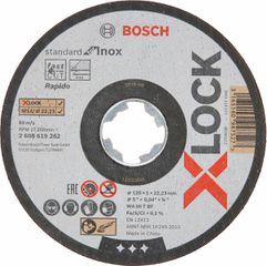 ΤΡΟΧΟΣ 125x1 X-LOCK INOX 2608619262 BOSCH