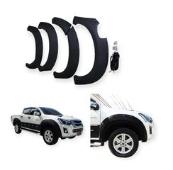Φρύδια τροχών Isuzu Dmax 2012-2019 με διακοσμητικά βιδάκια