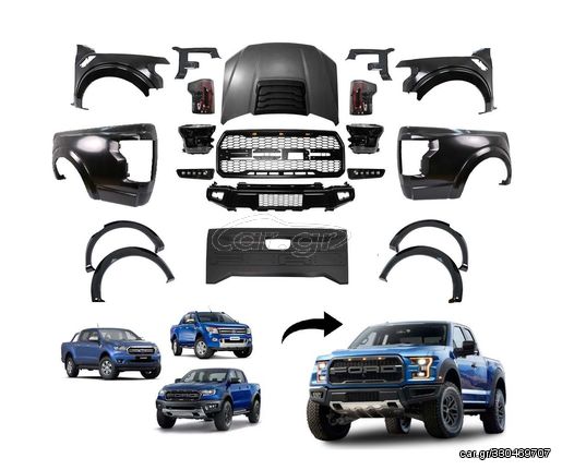 Body Kit Ford Ranger T6/T7/T8/Raptor Upgrade to F150 Raptor Gen2