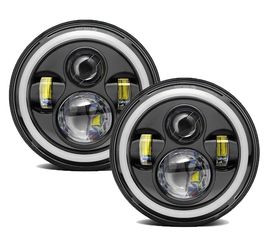 Φανάρια LED στρογγυλά 7 ιντσών universal (Τύπος 1)