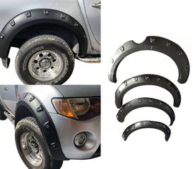 Φρύδια τροχών Mitsubishi L200 2005-2011 με διακοσμητικά βιδάκια