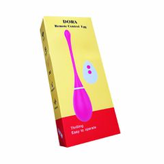 Δονούμενο Κολπικό Αυγό Σιλικόνης Dora με Remote Control &10 Λειτουργίες Δόνησης (Ροζ) - STD