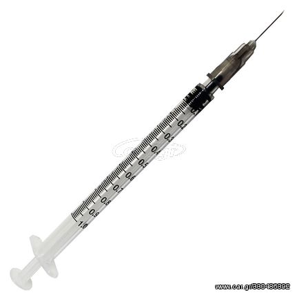 Med s σύριγγα μιας χρήσης 1ml 27G