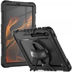 Tech-Protect Solid360 Flip Cover Πλαστικό Μαύρο για Samsung Galaxy Tab 12.4 S7+/S8+ /S7 FE