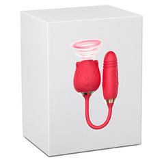 Double Pleasure suction Rose with thrusting bullet 38 cm-thumb-8