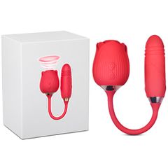 Double Pleasure suction Rose with thrusting bullet 38 cm-thumb-11