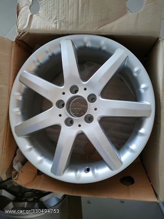 MERCEDES ΖΑΝΤΕΣ SILVER  17''   7.5X17H2  ET37  ( Χ4 ) TEΤΡΑΔΑ 