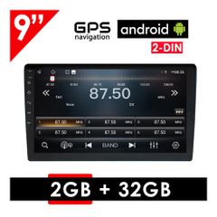 Android οθόνη αυτοκινήτου 9" ιντσών με GPS, 2+32GB (Youtube 2-DIN Playstore WI-FI 2GB USB 2 DIN MP3 MP5 Bluetooth Mirrorlink Universal 4x60W ηχοσύστημα 2DIN Ελληνικός πλοηγός) K932