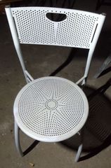 Μεταλλική καρέκλα σε άσπρο και μαύρο   ΚΟ-115