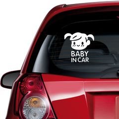 Αυτοκόλλητο αυτοκινήτου - Baby in Car 02-18cm x 18cm