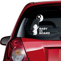 Αυτοκόλλητο αυτοκινήτου - Baby on Board 12-23cm x 26cm