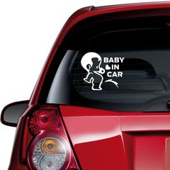 Αυτοκόλλητο αυτοκινήτου - Baby in Car 03-18cm x 15cm