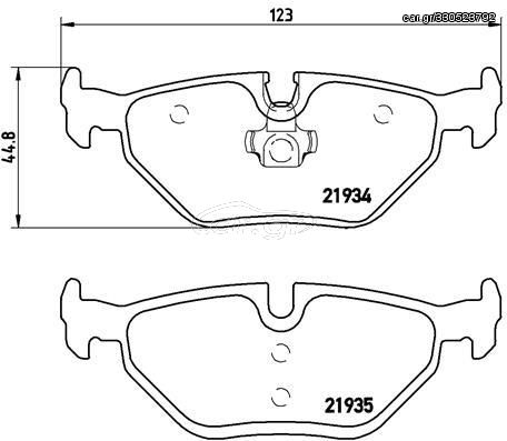 Σετ τακάκια, δισκόφρενα  P06025 SFP100407 SFP100520 SFP90005 SFP90005A 34211160533 34211164499 34211164501 34212157574 34212157575 34212157620 34212157622 34214398213 34216750190 34216761239 342167612