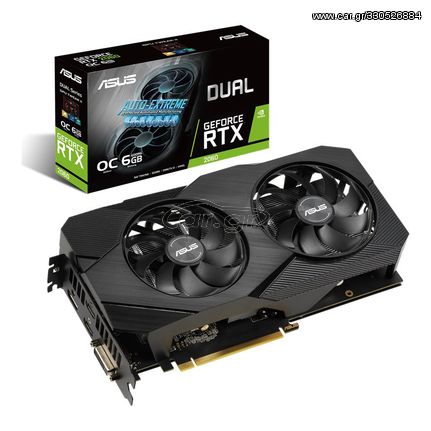 ASUS VGA DUAL-RTX2060-O6G-EVO, 6GB ,GDDR6