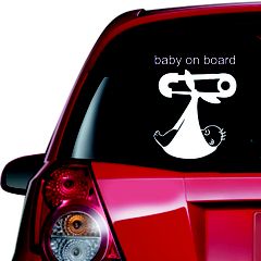 Αυτοκόλλητο αυτοκινήτου - Baby on board 49-21cm x 26cm